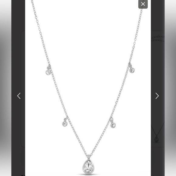 NWT Ettika Dripping Crystals Drop Necklace - Picture 4 of 6